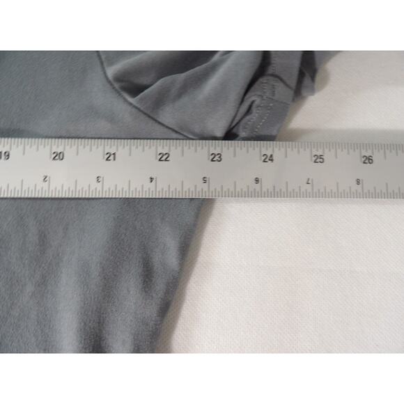 Allegrace Top Shirt 2X Babydoll Gray Soft V Neck Buttery Soft Casual Comfort - Picture 8 of 9